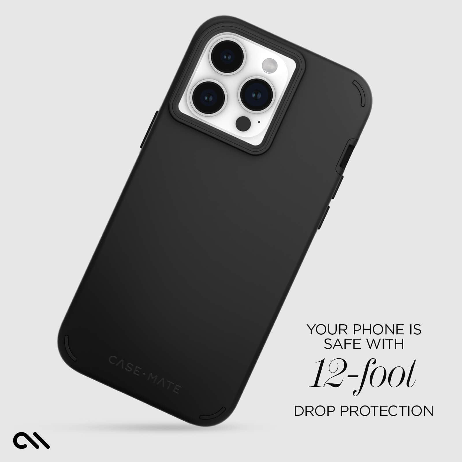 CASE-MATE Phone Cases Tough Duo coque iPhone 15 Pro Max noire