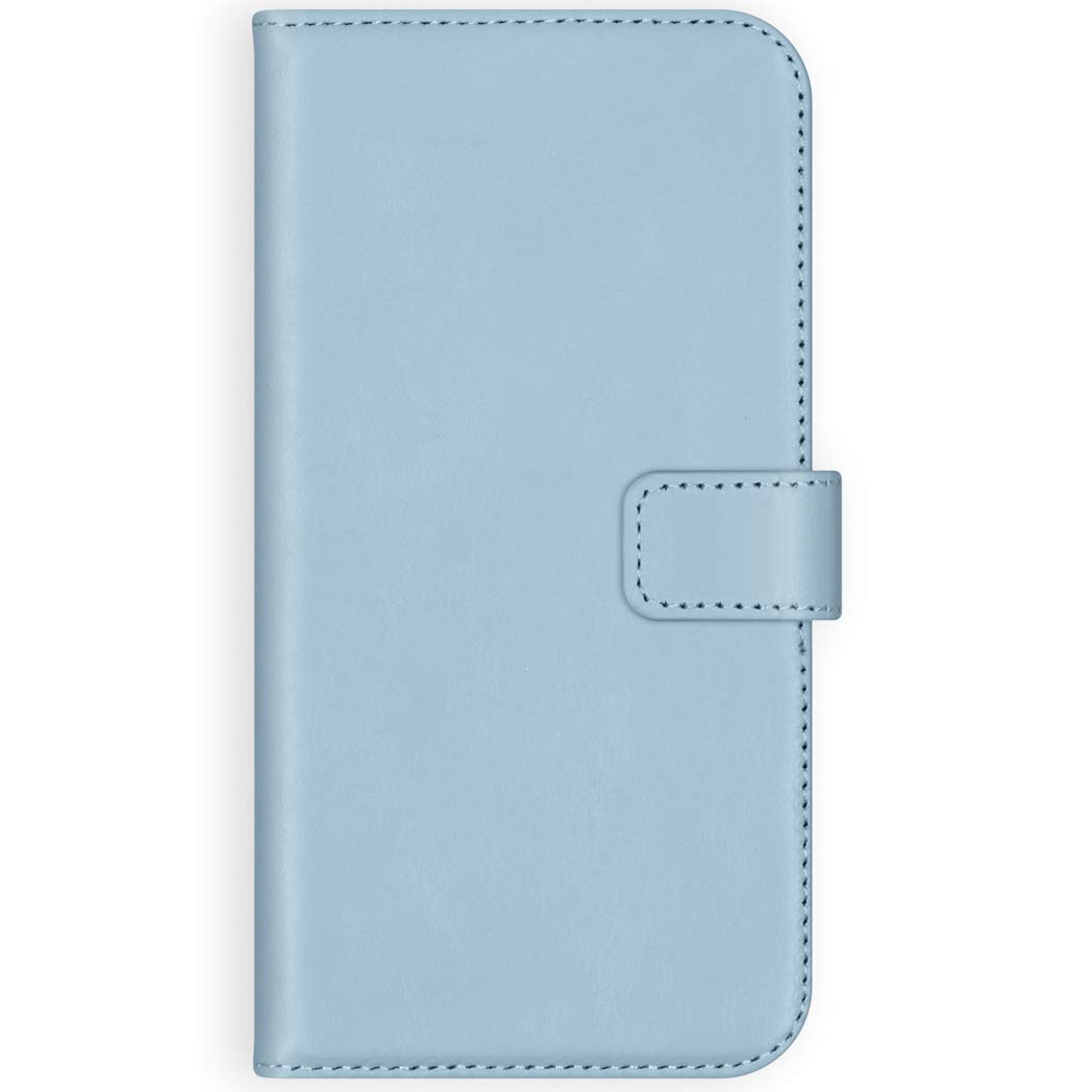 SELENCIA Étui à rabat Era Cuir Pochette Side Flip Case iPhone 12 Pro Max bleu cuir