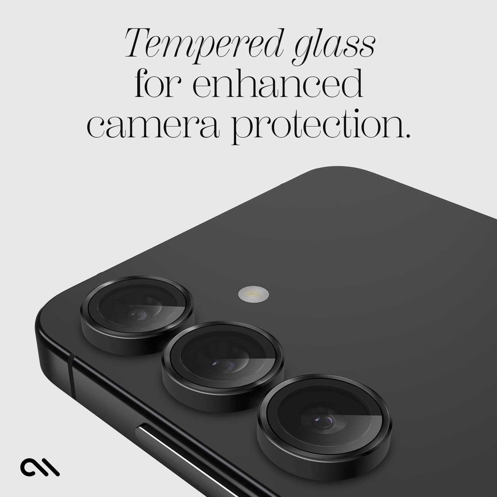 CASE-MATE Lens Protectors Camera Lens Protector protection Galaxy S25 noir verre trempé