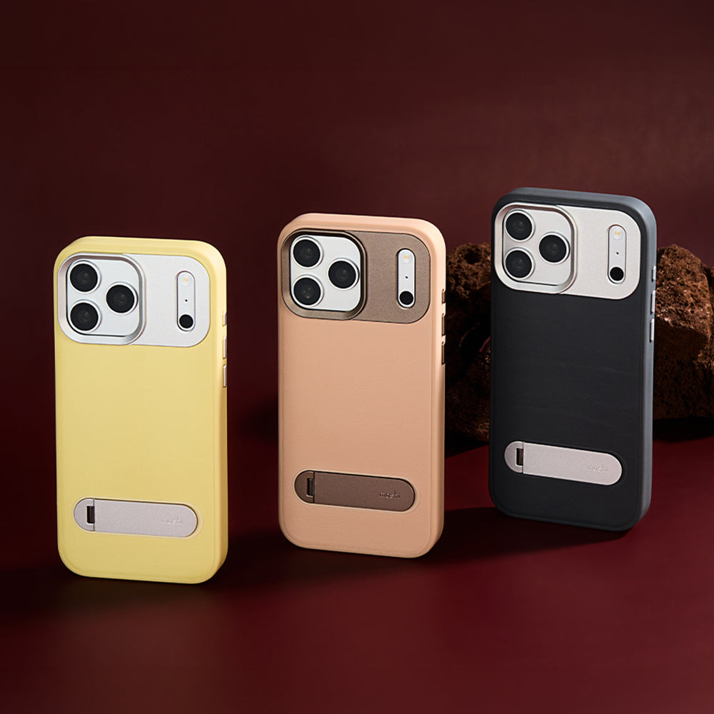 Moshi Cases Kameleon Kickstand coque iPhone 18 Pro béquille brun Milktea