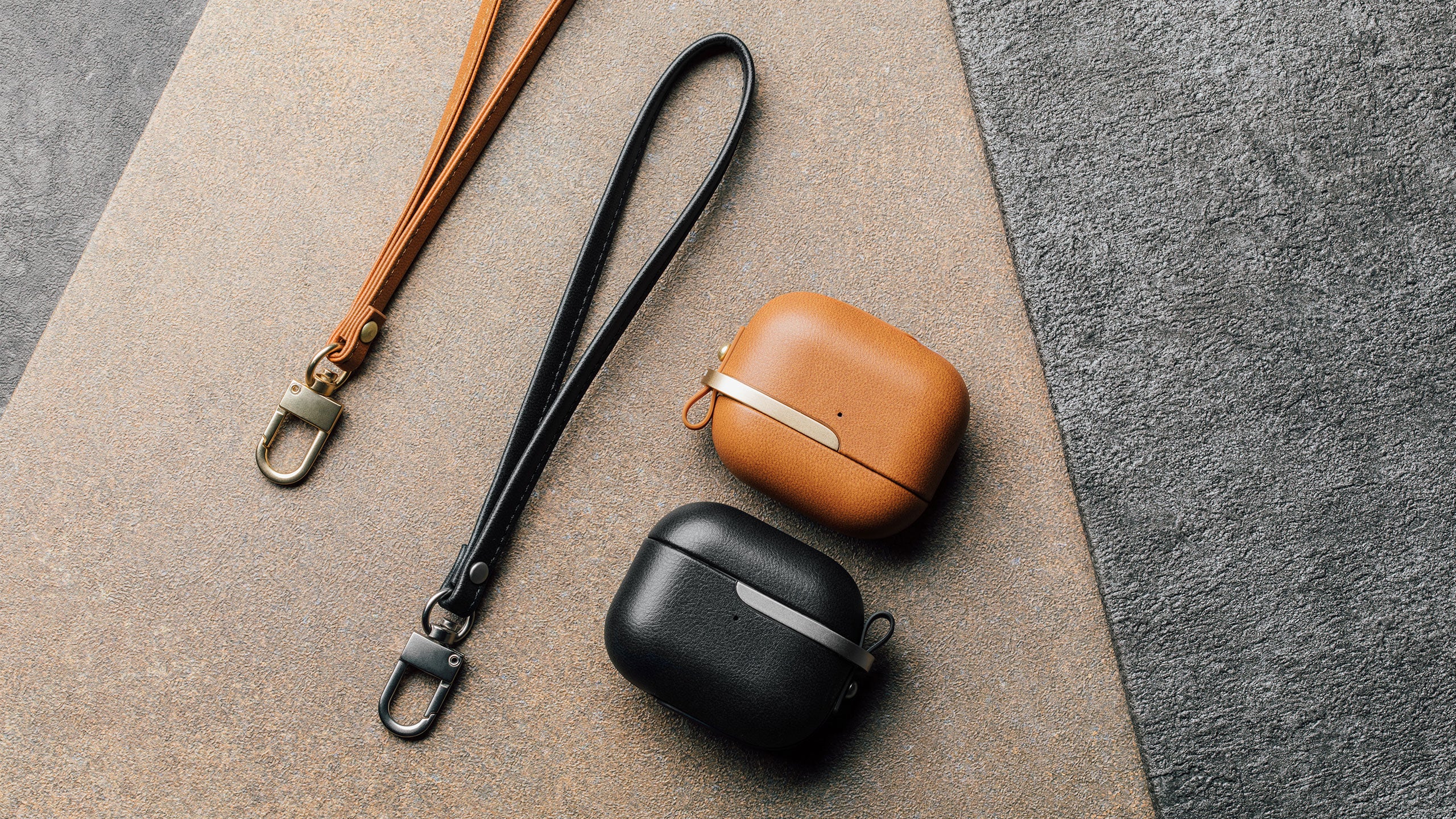 MOSHI Cases Pebbo Luxe étui AirPods 3 Charcoal Black cuir vegan