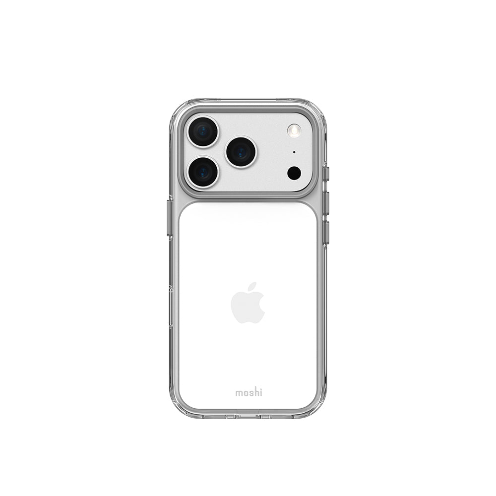 MOSHI Cases iGlaze Lite Hardshell Case coque iPhone 18 Pro Luna Silver