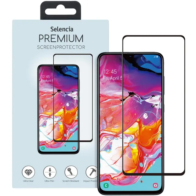SELENCIA Protection d'écran en verre trempé Samsung Galaxy A71, 9H