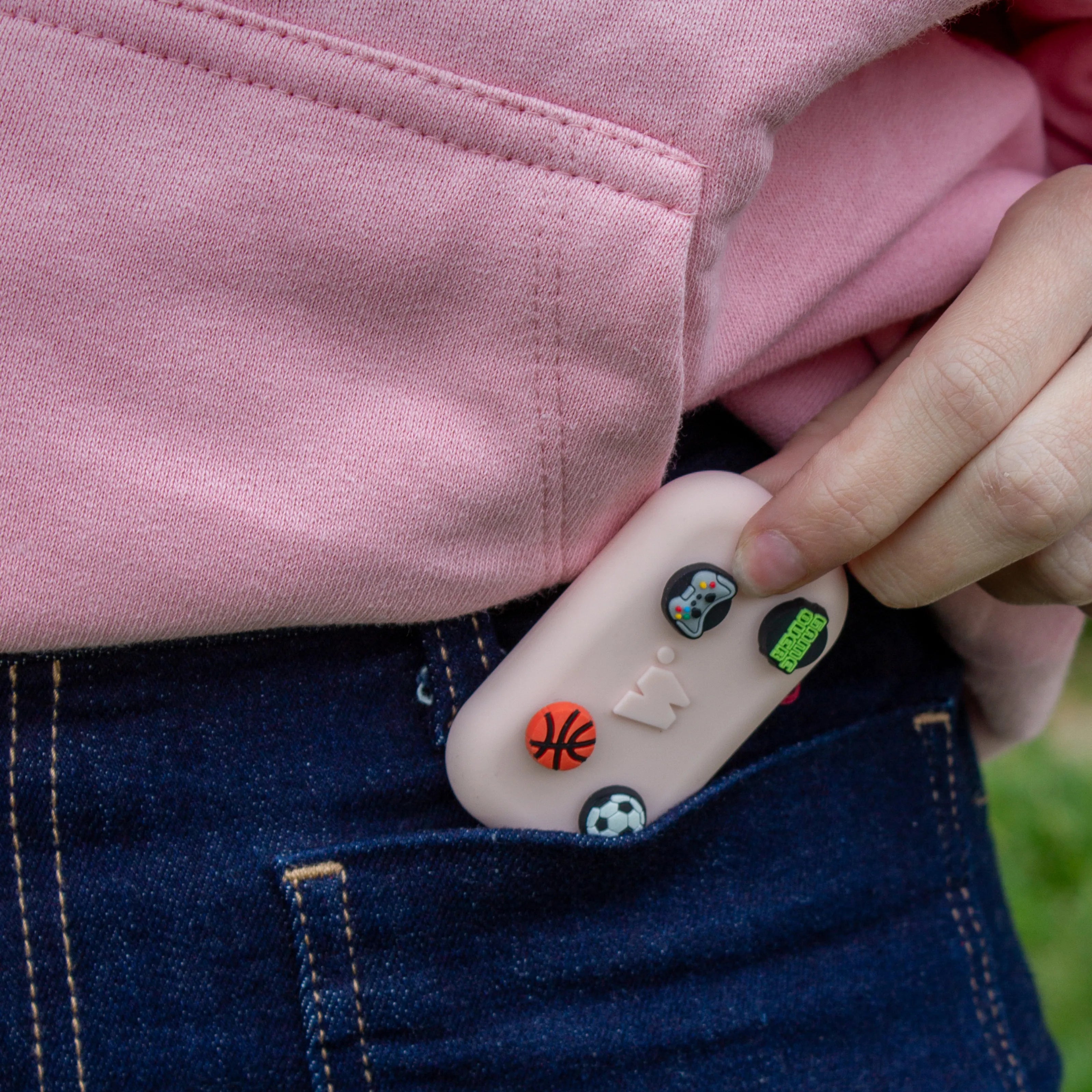 MoneyWalkie À clipser Walkie Charms Rose