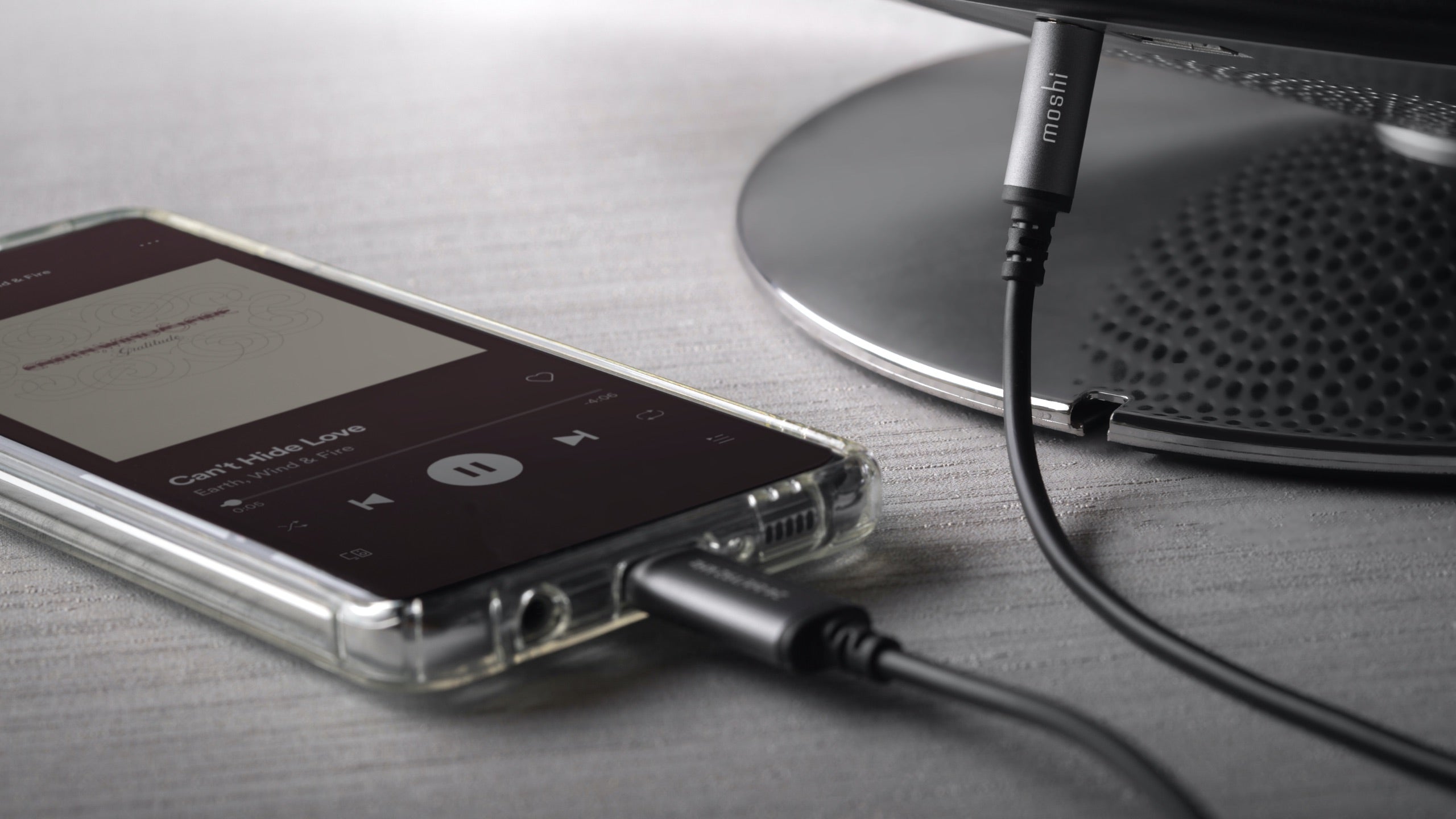 Moshi Cables and Adapters USB-C to 3.5 mm AUX Audio Cable câble audio noir 1,2 m DAC