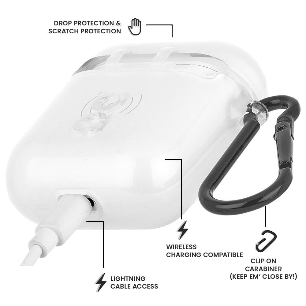CASE-MATE AirPods Cases ECO 94 (Clear) coque AirPods Eco-Clear transparente