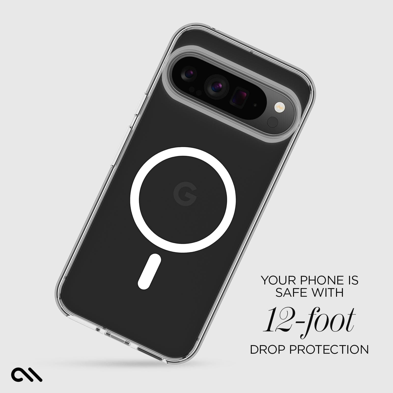 CASE-MATE Phone Cases Signature Clear with Magnet coque Pixel 9 Pro XL transparente magnétique