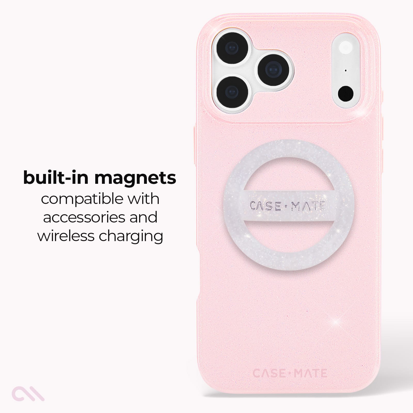 CASE-MATE Phone Cases iPhone 18 Pro coque Sheer Twinkle Silver