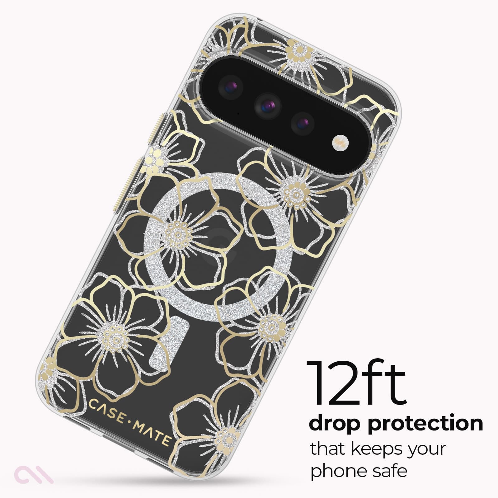 CASE-MATE Phone Cases Floral Gems coque Pixel 11 Pro XL motif floral