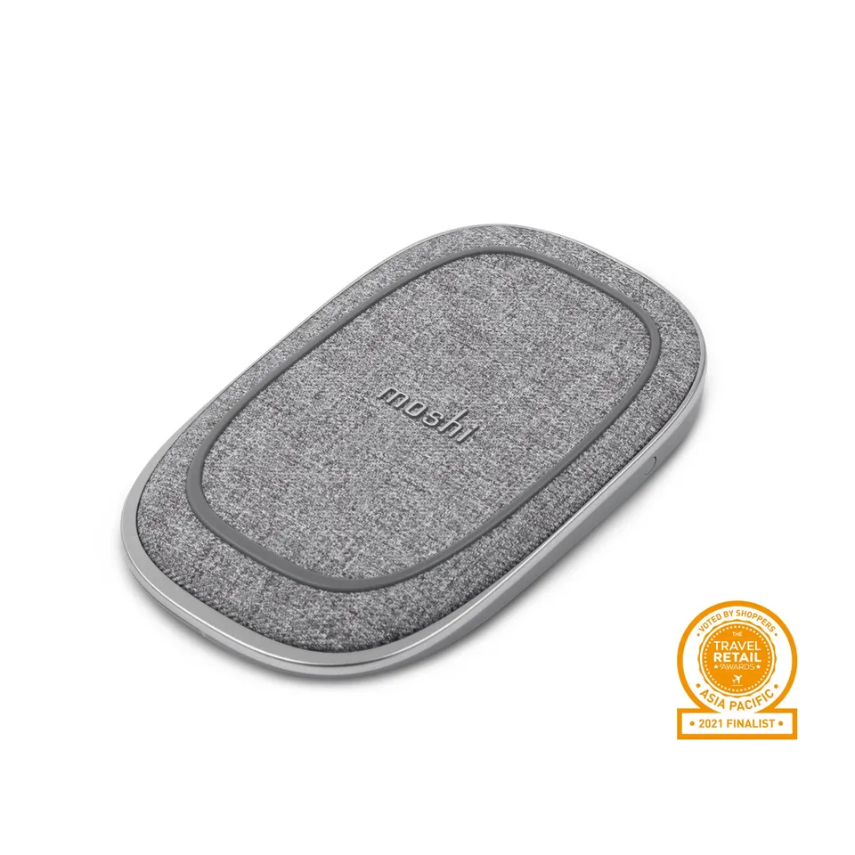 Moshi Chargers Porto Q 5K batterie externe sans fil 5 000 mAh gris nordique Qi