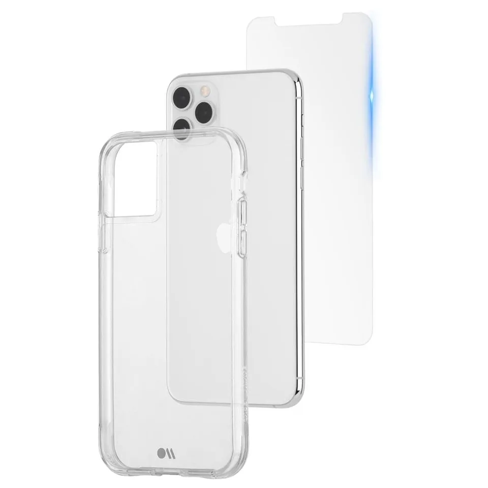 CASE-MATE Phone Cases Tough Clear Case + Screen Protector iPhone 11 Pro coque transparente