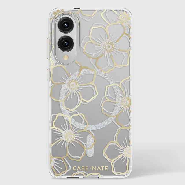 CASE-MATE Phone Cases Floral Gems with Magnet Galaxy S25 Edge coque motifs floraux