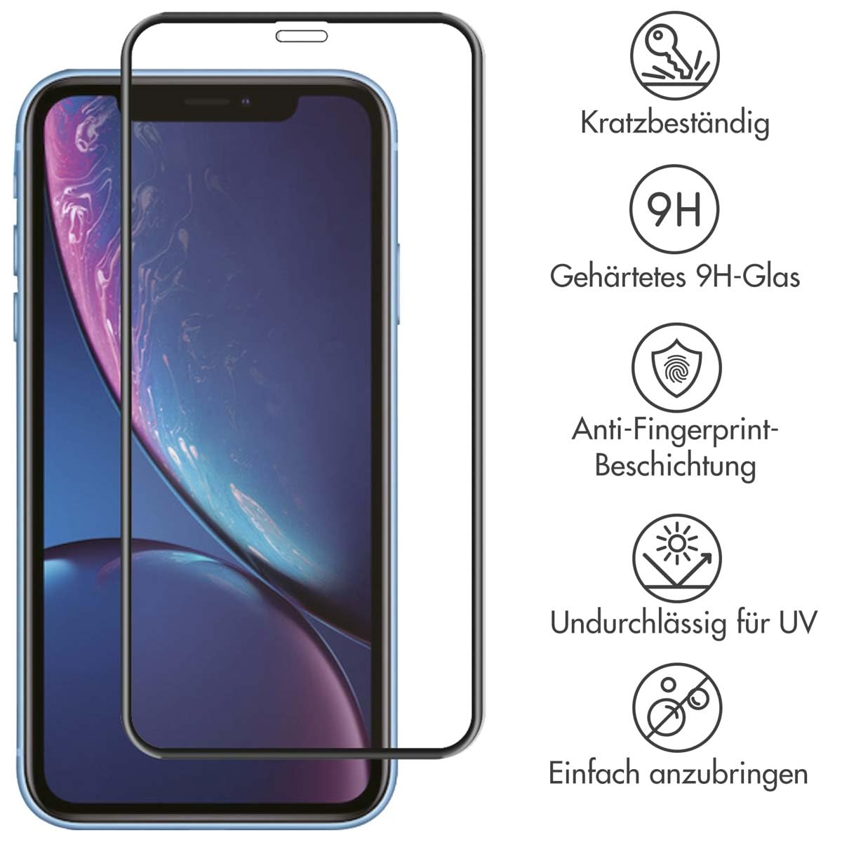 SELENCIA Protection d'écran en verre trempé iPhone XR iPhone 11, 9H