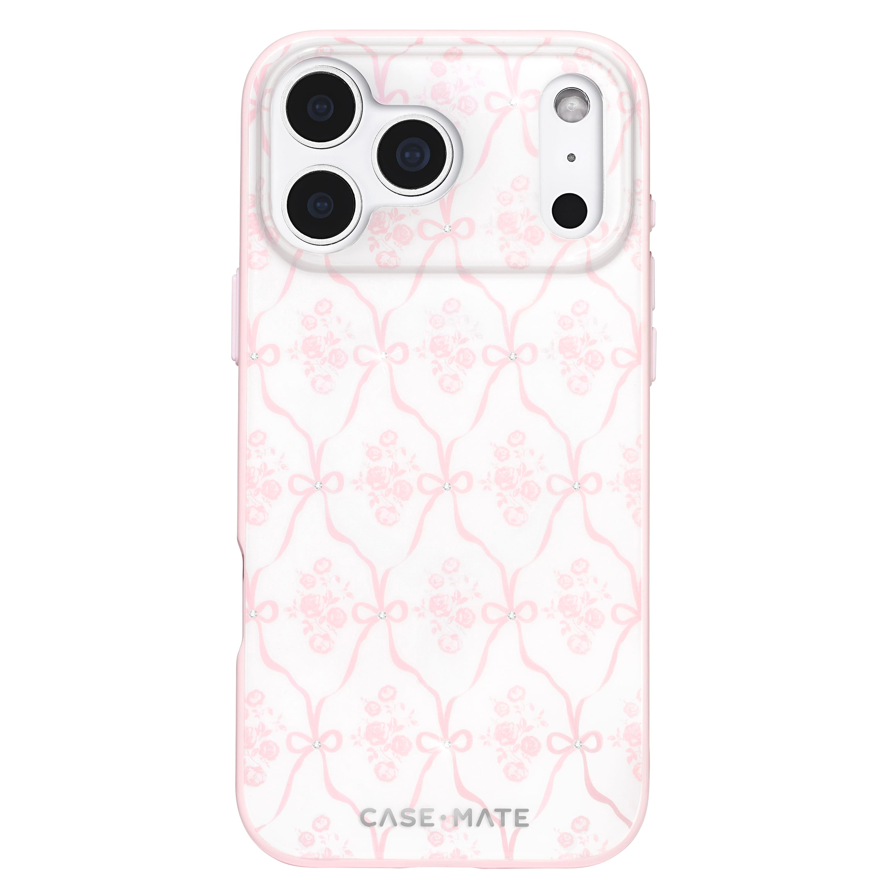 CASE-MATE Phone Cases Ballet Pink Bow MagSafe coque iPhone 17 Pro rose