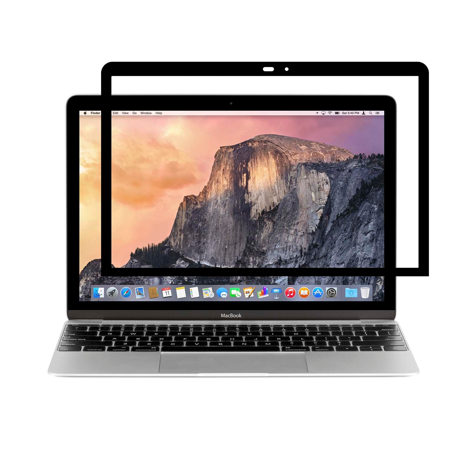 Moshi Screen Protectors iVisor AG Anti-Glare Screen Protector for MacBook protection écran anti-reflet noire Clear/Matte MacBook Air 13 pouces M2 M3 M4 M5