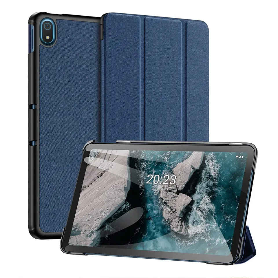 Dux Ducis Domo Series coque Nokia T20 2021 bleue support