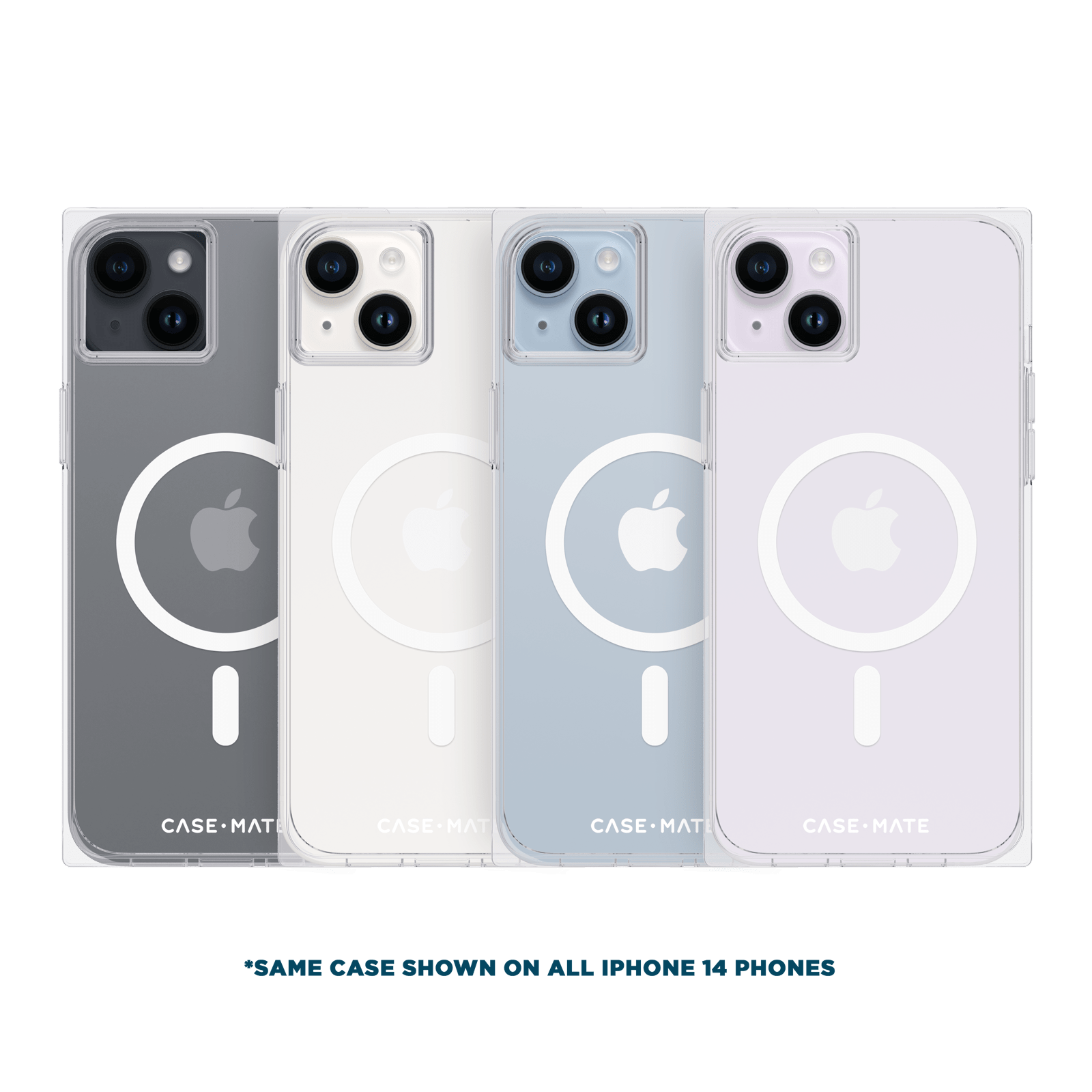 CASE-MATE BLOX Clear MagSafe coque iPhone 14 transparente aimantée
