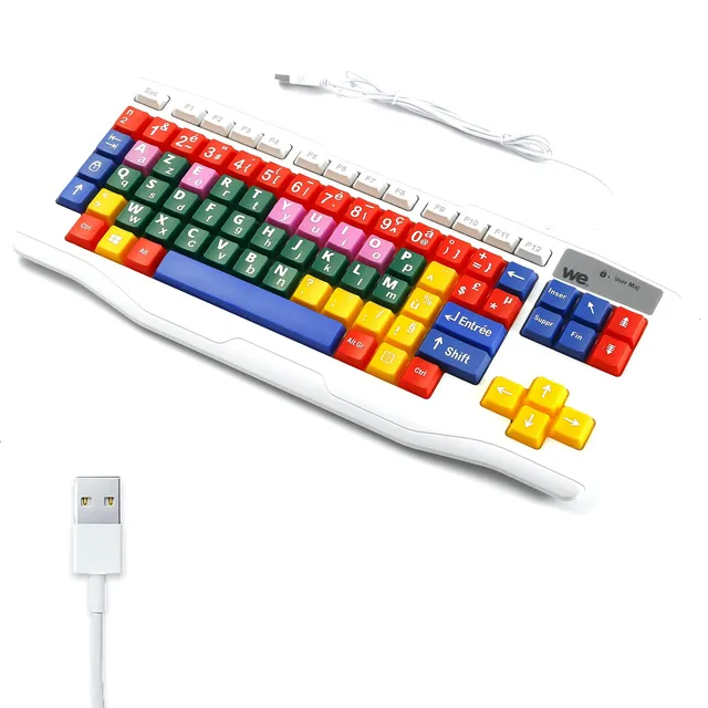WE Informatique Wekcla clavier AZERTY enfant 84 touches USB