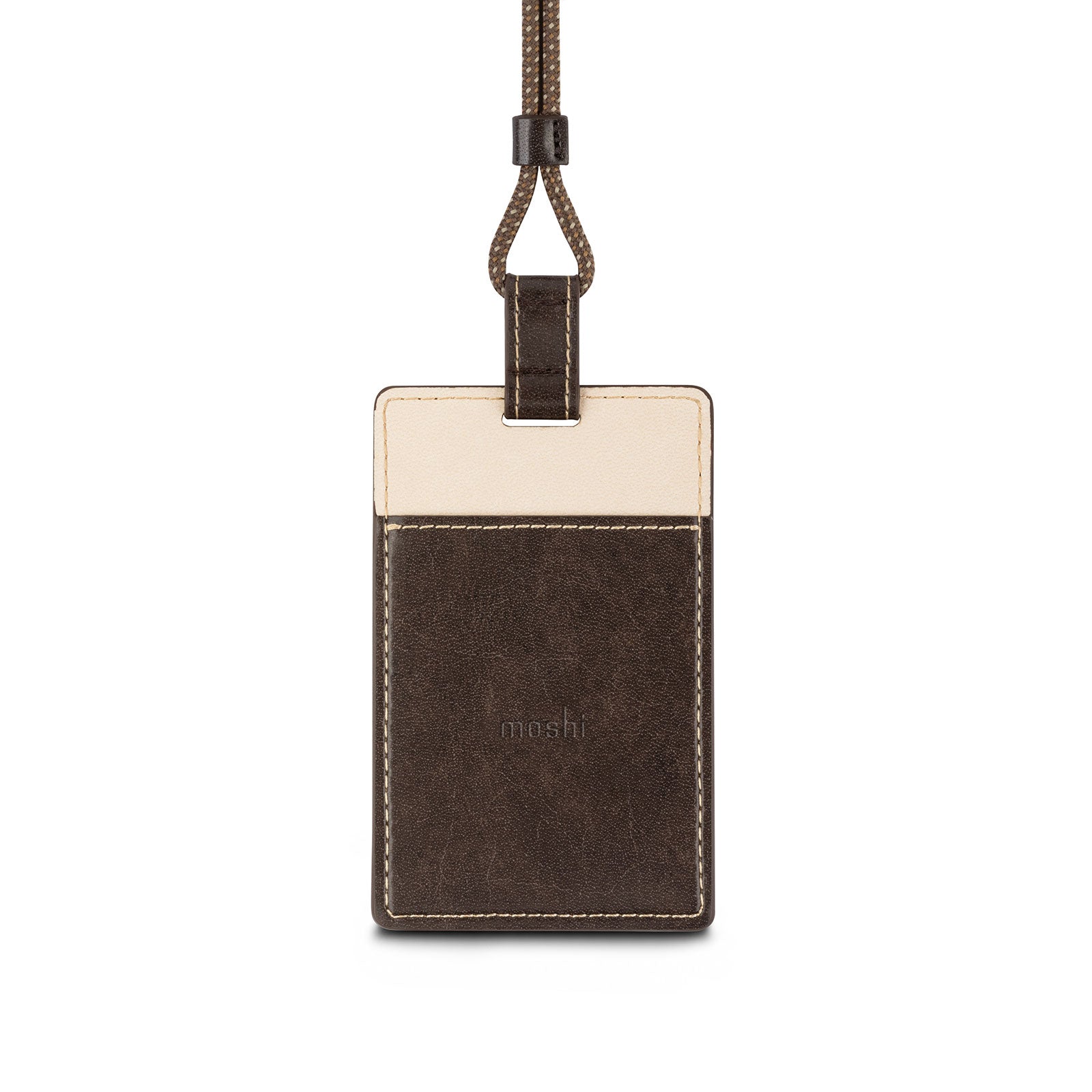 Moshi Card Holders and Keychains ID/Badge Holder porte-badge brun caramel vegan