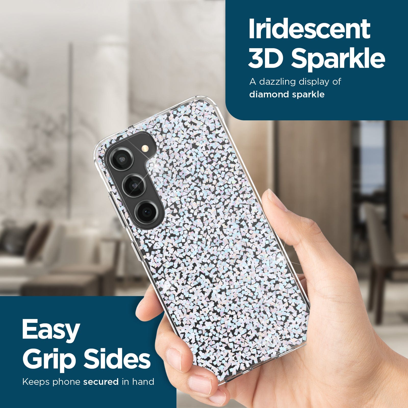 CASE-MATE Twinkle Diamond coque Galaxy S23 Twinkle Diamond recyclée