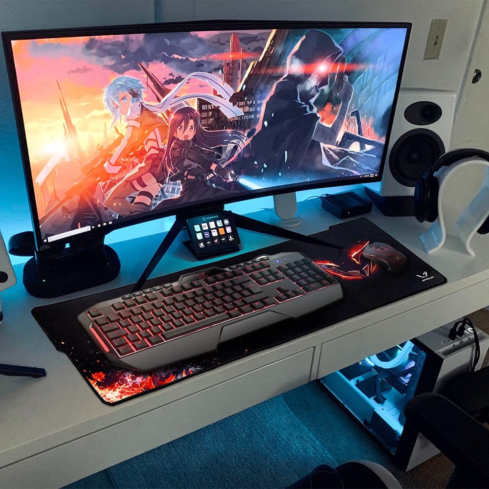 WE GAMIUM tapis de souris gaming XXL 900 x 300 x 3 mm antidérapant