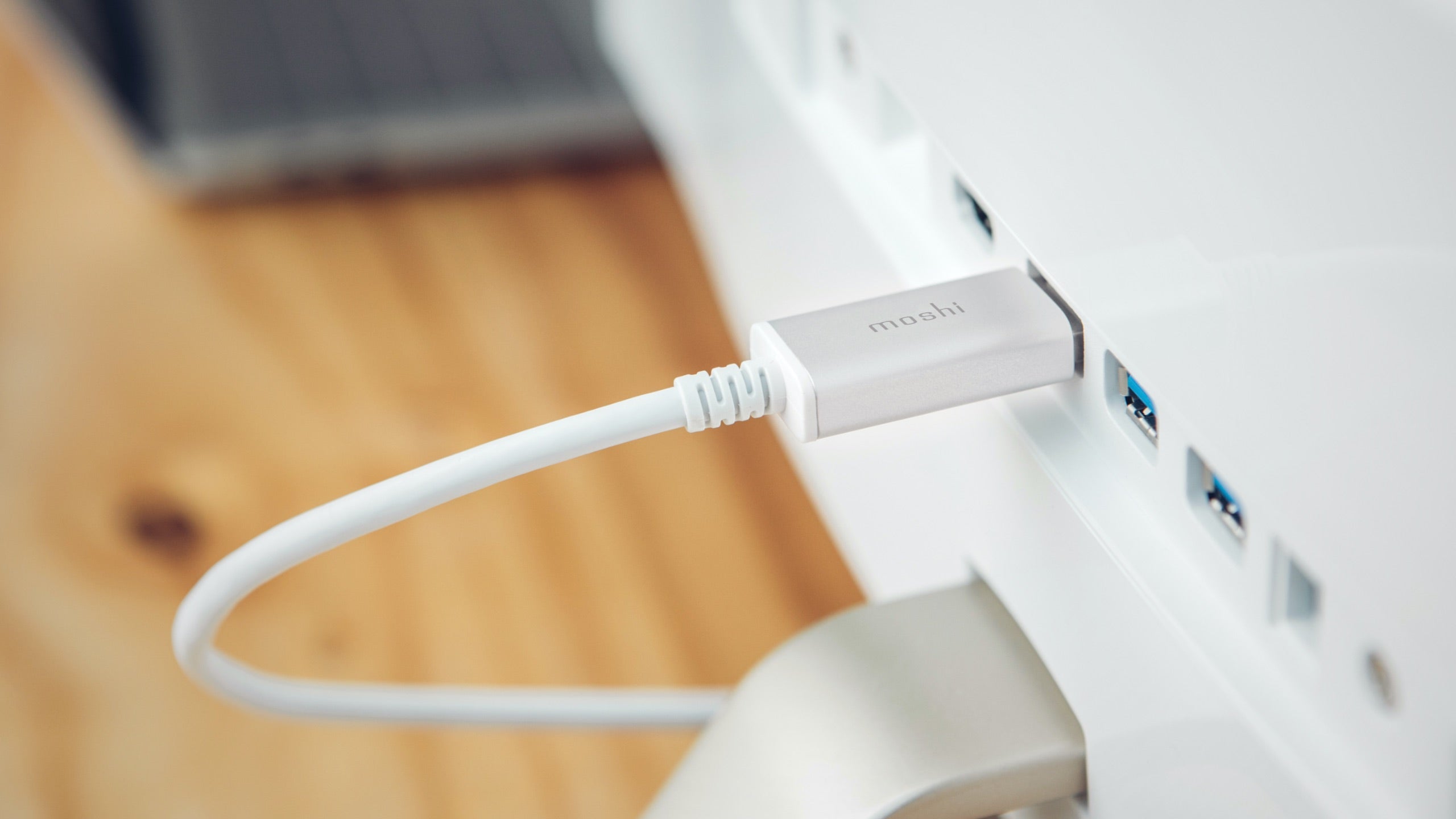 Moshi Cables and Adapters USB-C to DisplayPort Cable câble blanc 1,5 m 5K HDR