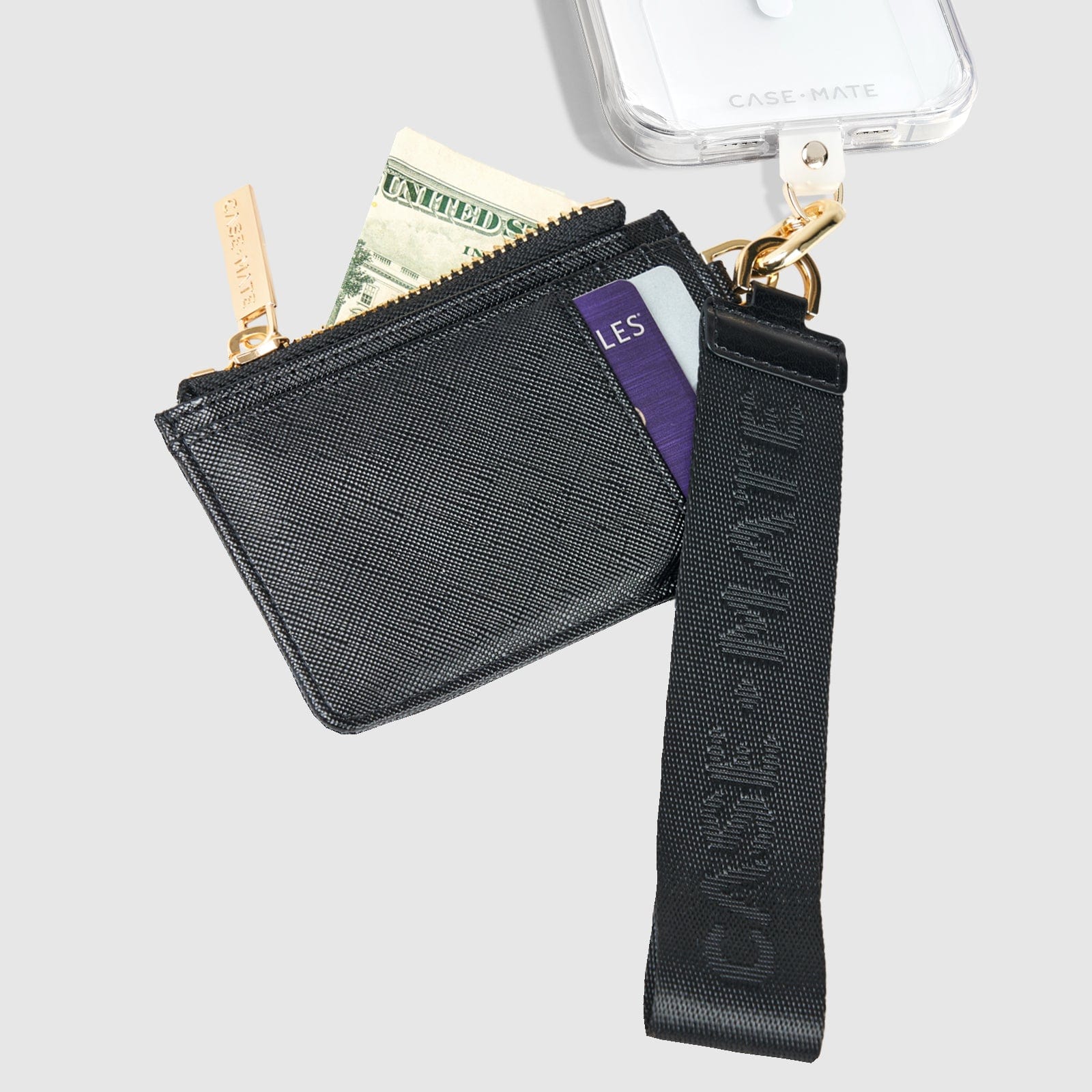 CASE-MATE Phone Accessories Essential Phone Strap with Wallet cordon téléphone avec portefeuille