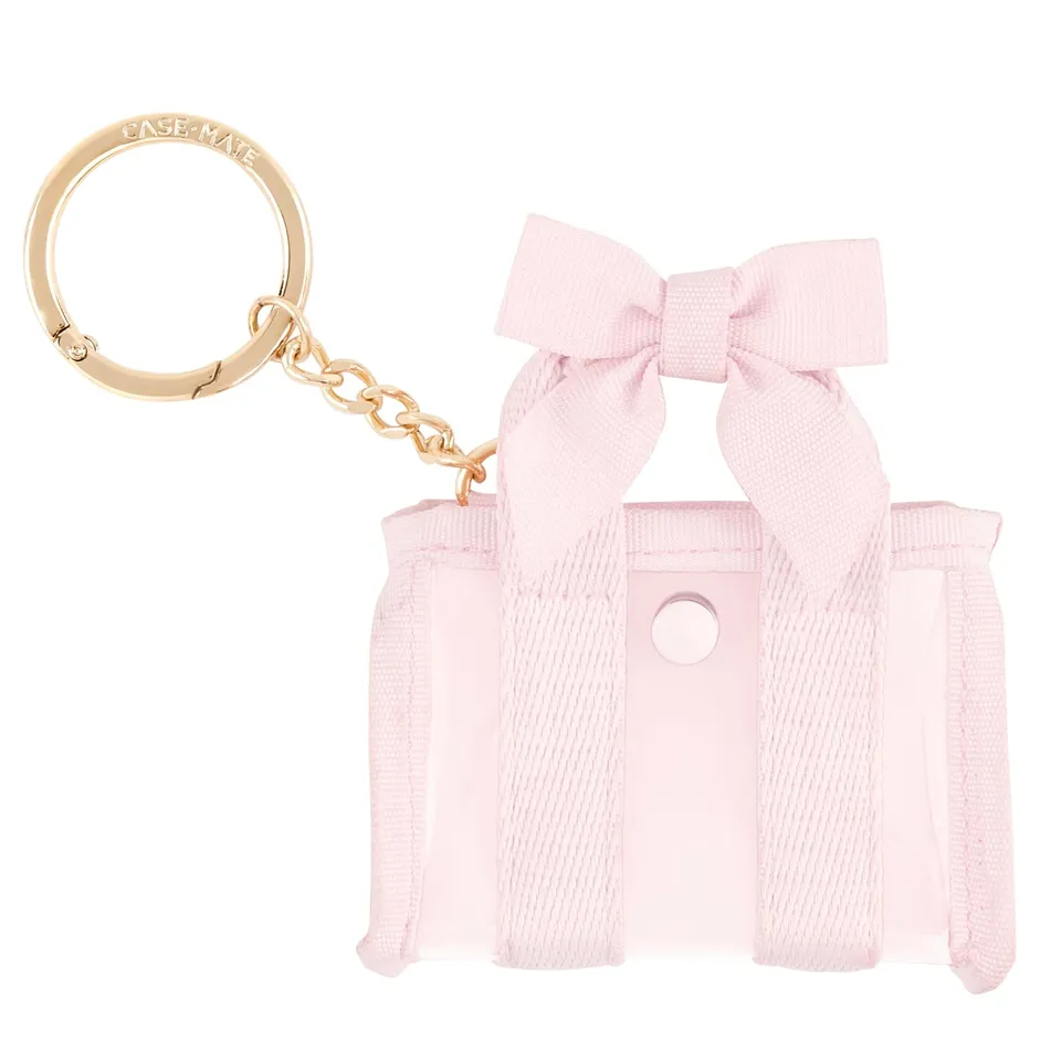 CASE-MATE Jelly Totes porte-clés mini sac Ballet Pink Bow, Iridescent, Something Navy Twilly ou Tortoiseshell Bow