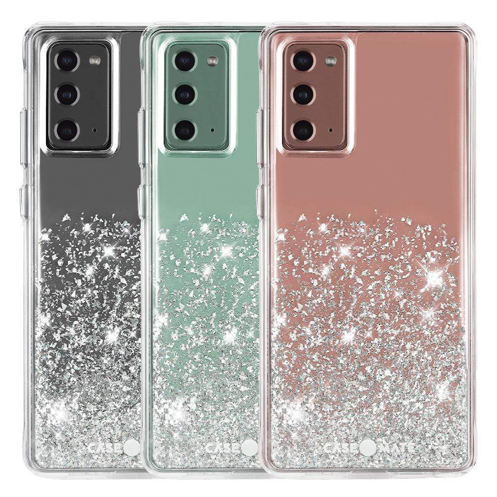 CASE-MATE Phone Cases Twinkle Ombre coque Galaxy Note20 5G Twinkle Stardust, protection antimicrobienne
