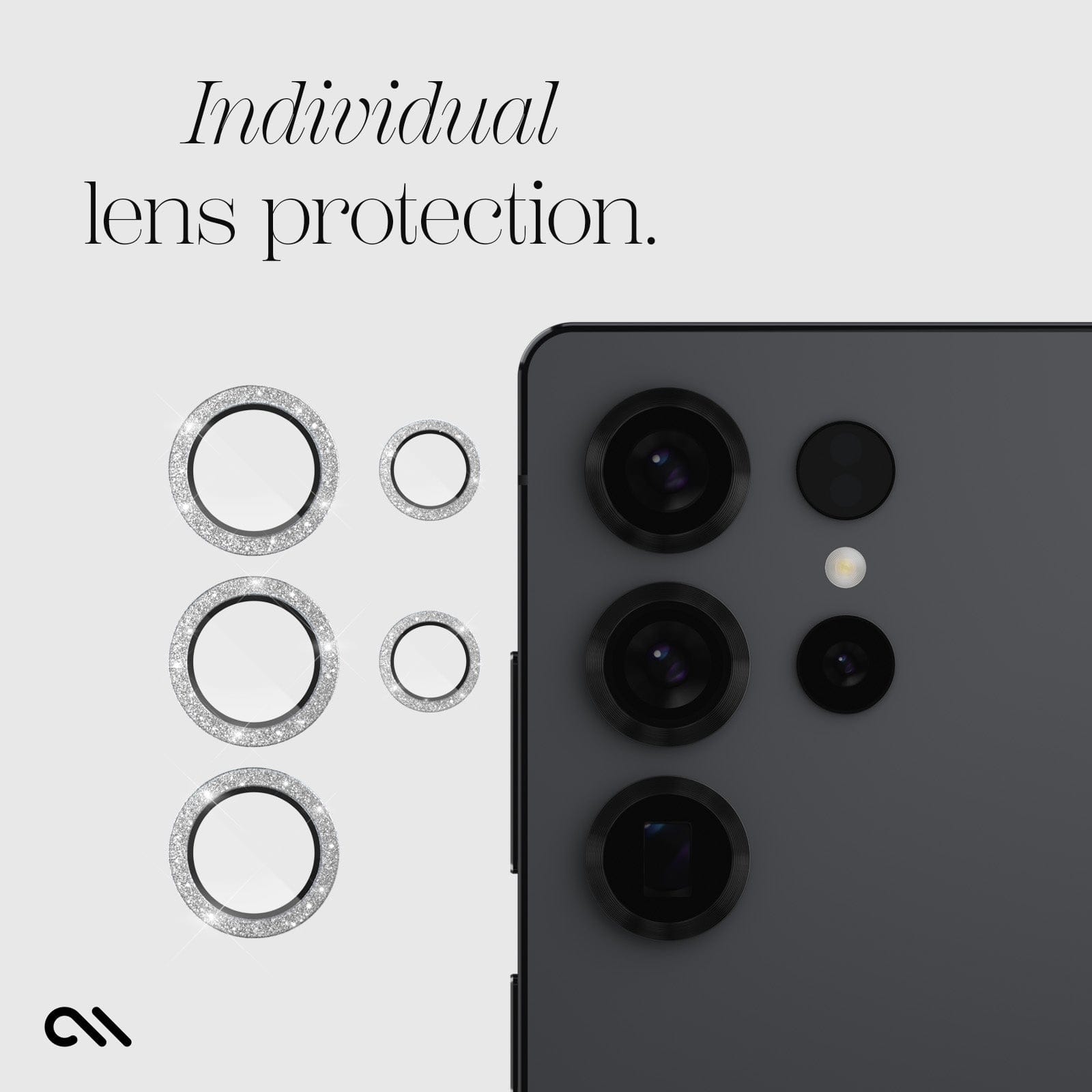 CASE-MATE Lens Protectors Twinkle Camera Lens Protector protection caméra Galaxy S25 Ultra scintillante