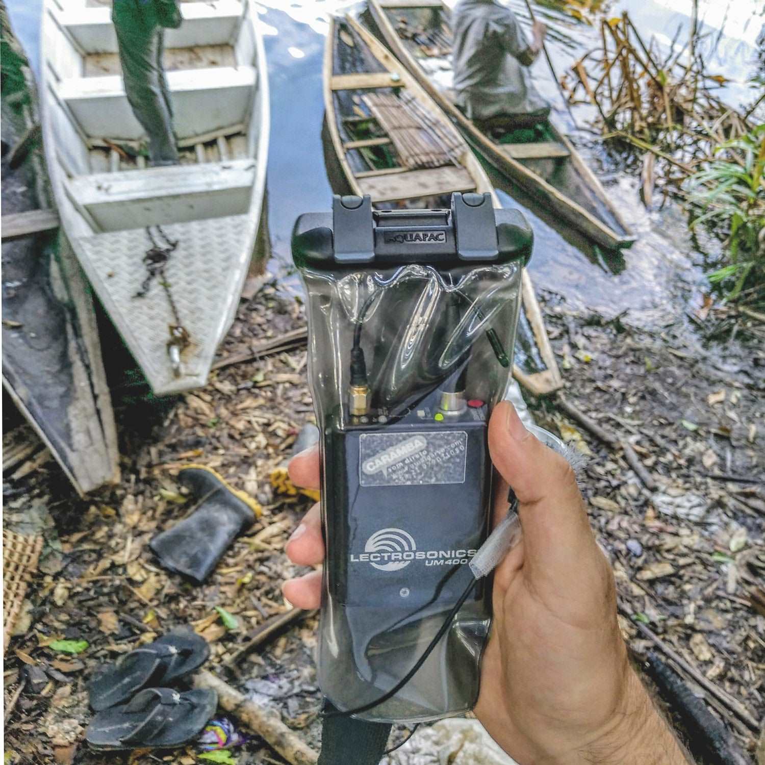 Aquapac Radio Microphones DockSystem Extreme Pro étui micro IPX6