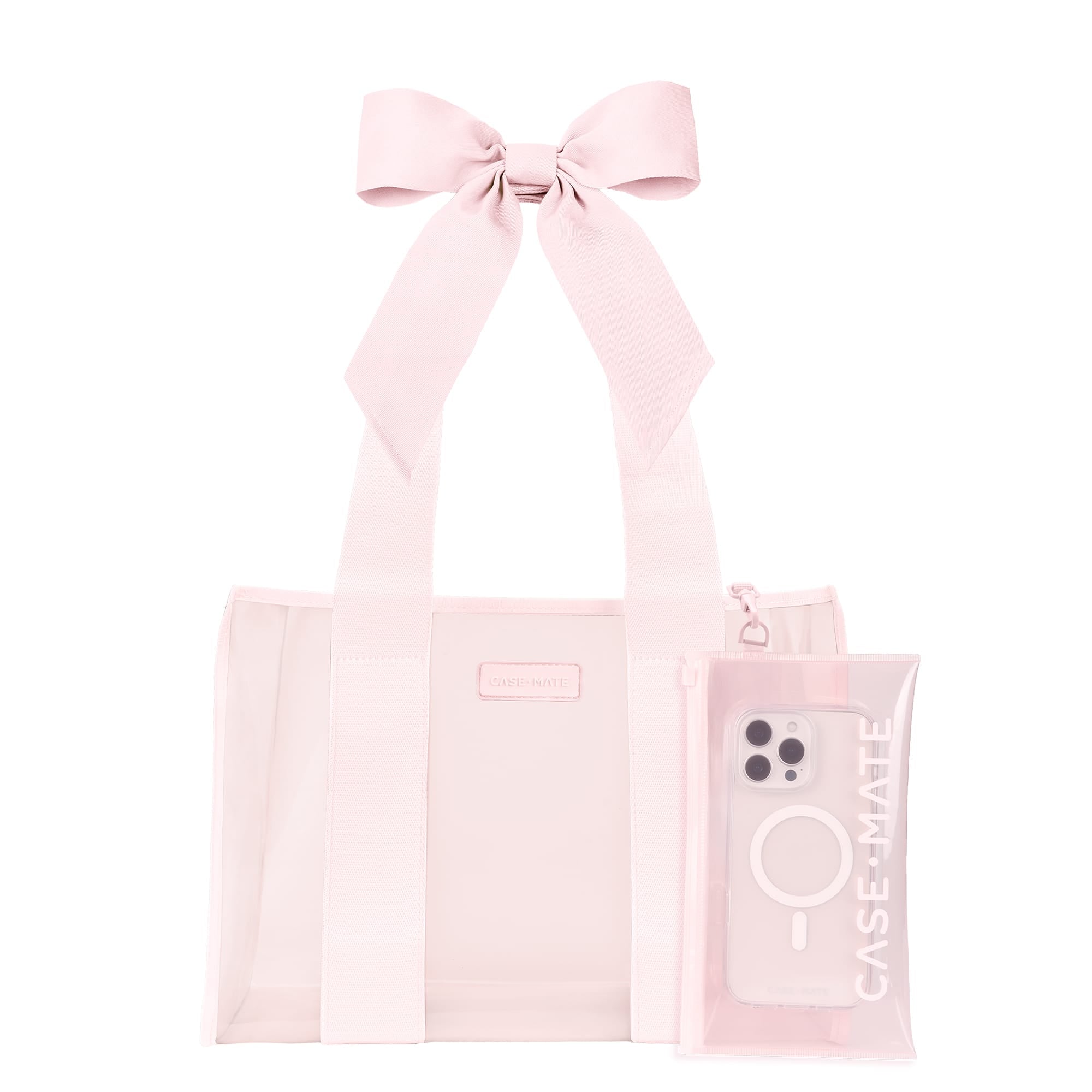 CASE-MATE Jelly Totes Jelly Tote Bag - Medium sac cabas moyen Ballet Pink Bow