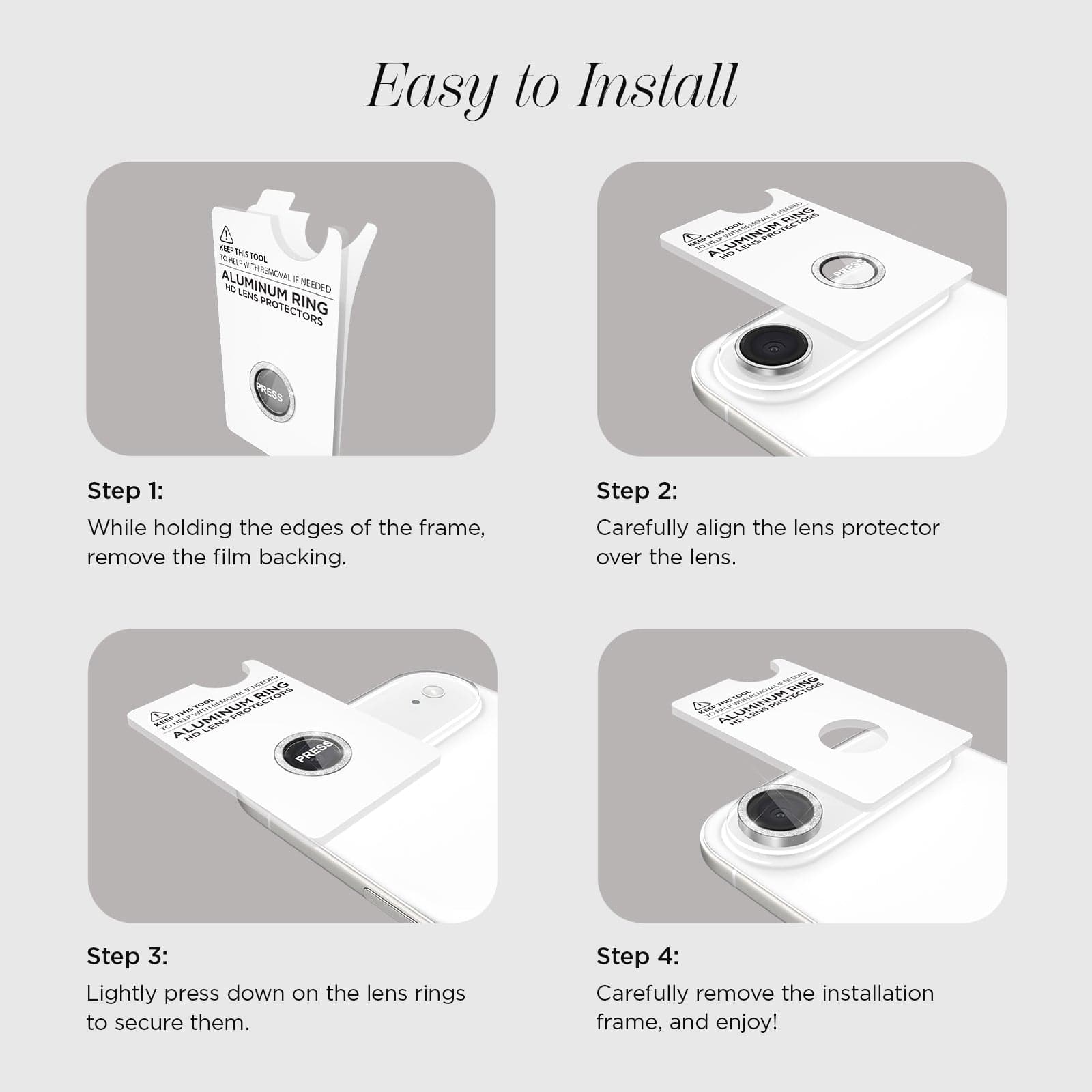 CASE-MATE Lens Protectors Camera Lens Protector Twinkle protection objectif iPhone Air pailletée