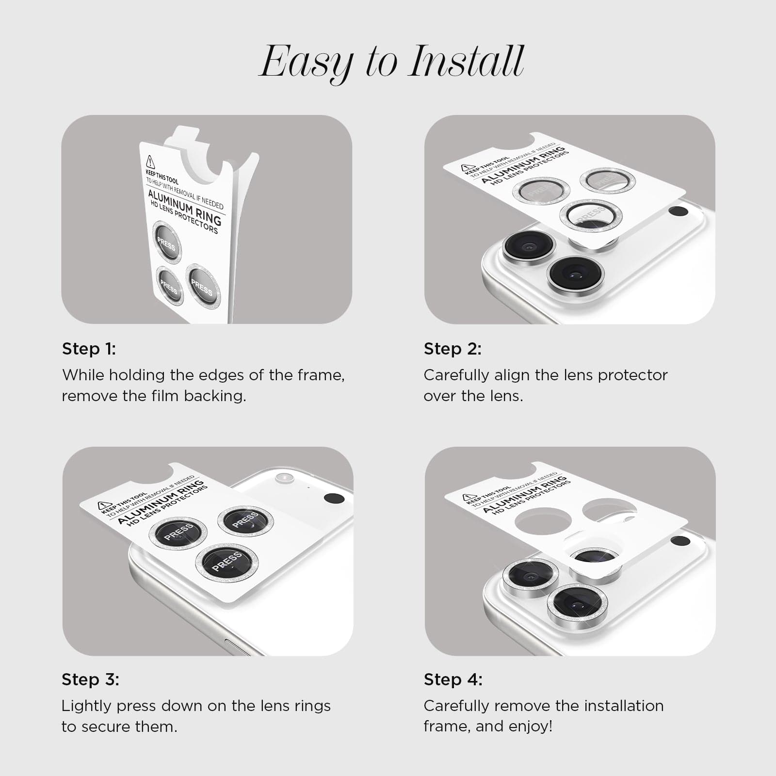 CASE-MATE Lens Protectors Camera Lens Protector Twinkle protection caméra iPhone 17 Pro / 17 Pro Max
