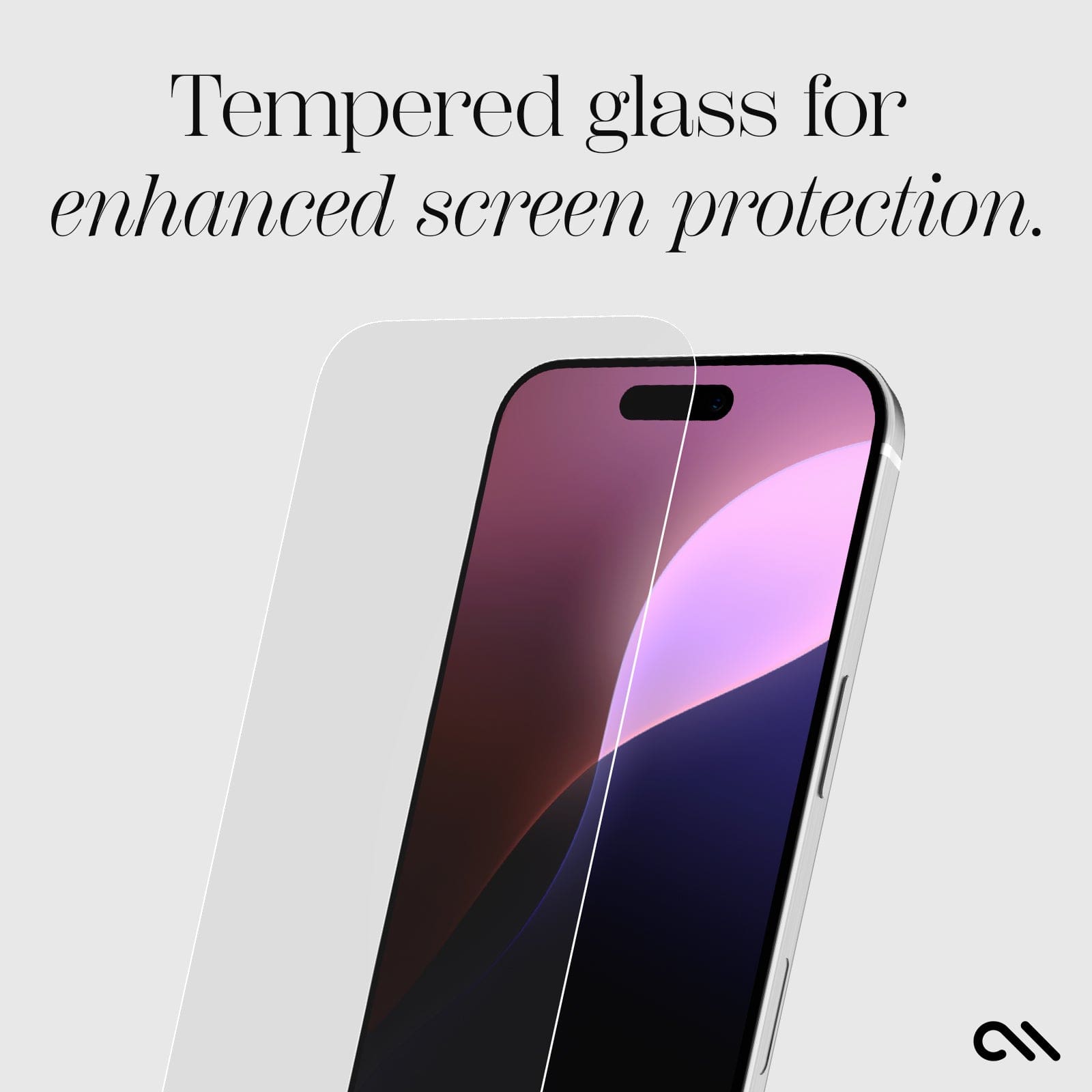 CASE-MATE Screen Protectors Glass Screen Protector verre trempé iPhone 16 transparent
