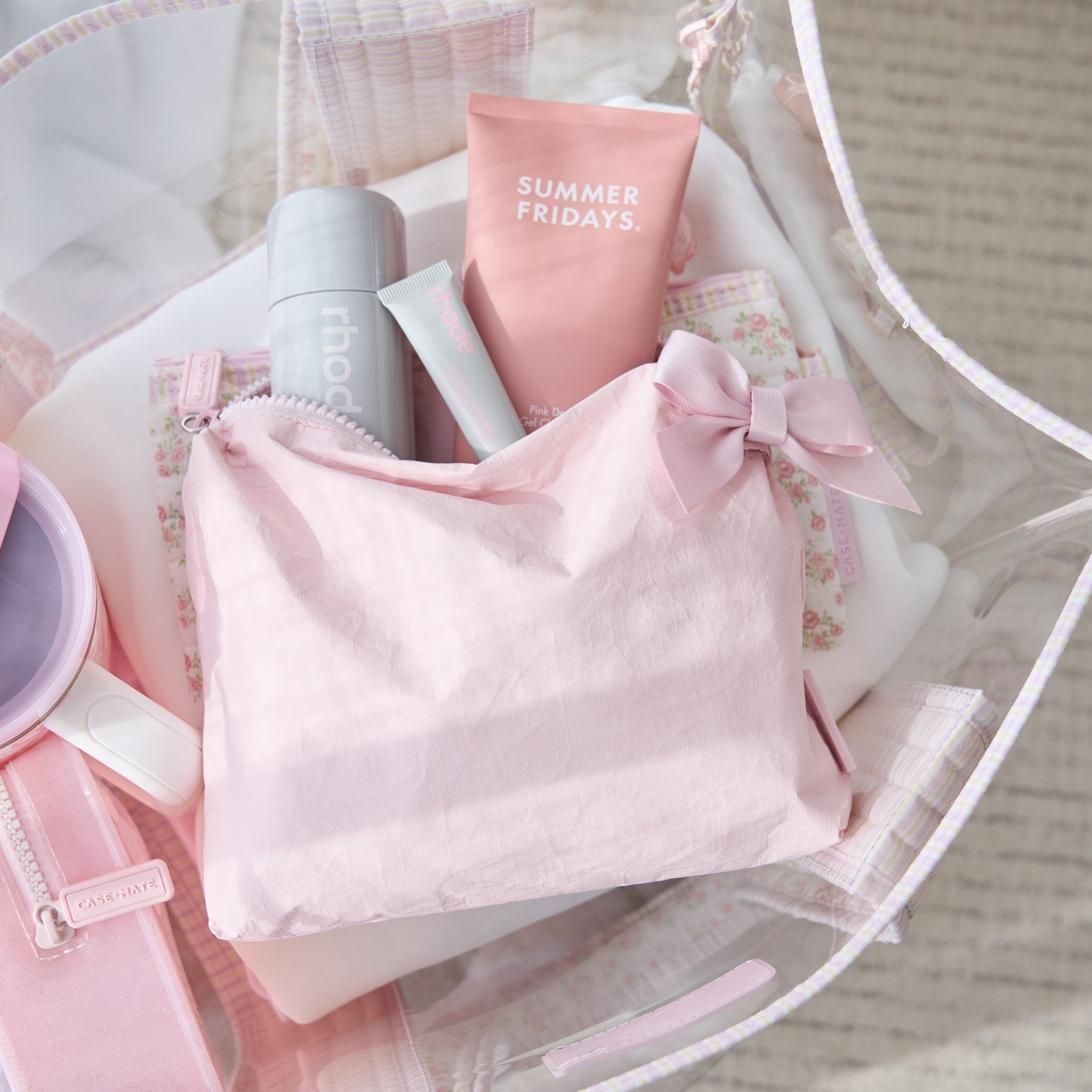 CASE-MATE Jelly Makeup & Cosmetic Bags Crinkle Makeup Bag pochette étanche Iridescent