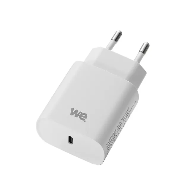 WE Chargeurs Chargeur secteur USB-C 18 W blanc Power Delivery