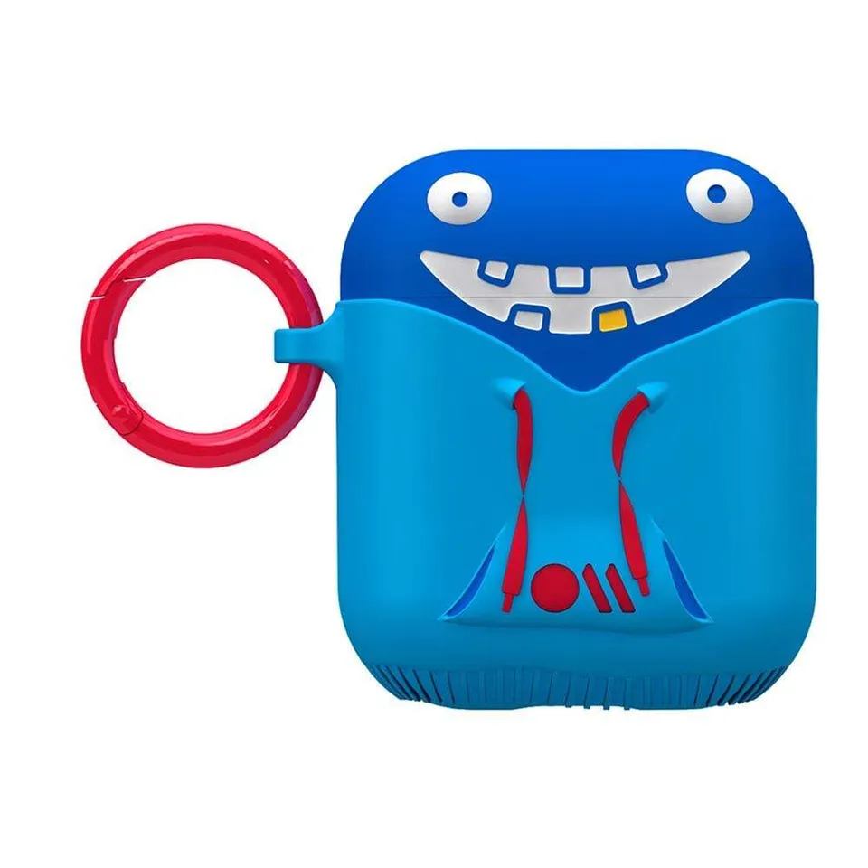 CASE-MATE AirPods Cases Creatures (Tricky) étui noir bleu rouge avec attache