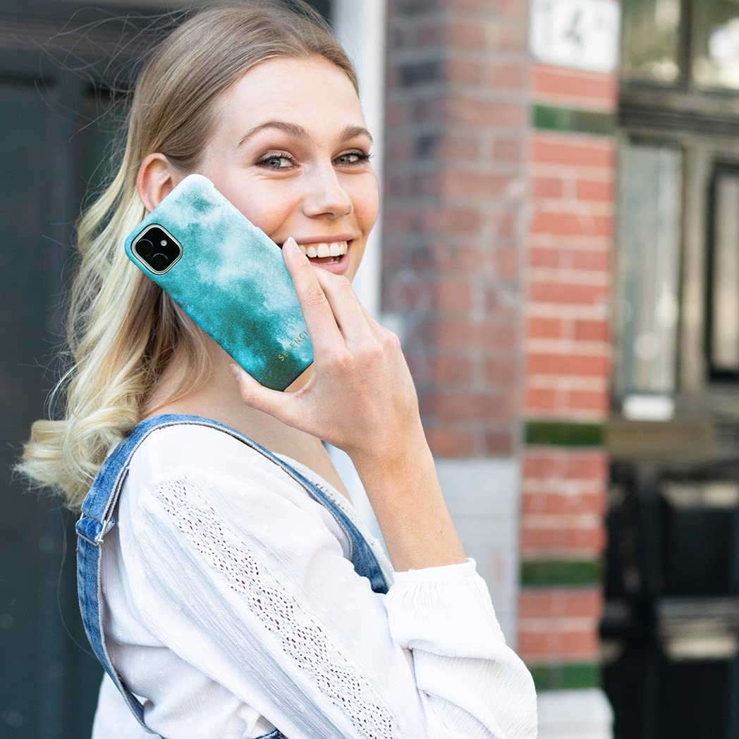 Selencia Coque arrière Maya Fashion coque bleue fine