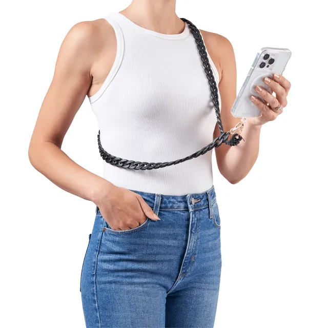 CASE-MATE Phone Accessories Black Chain Phone Crossbody bandoulière téléphone noire