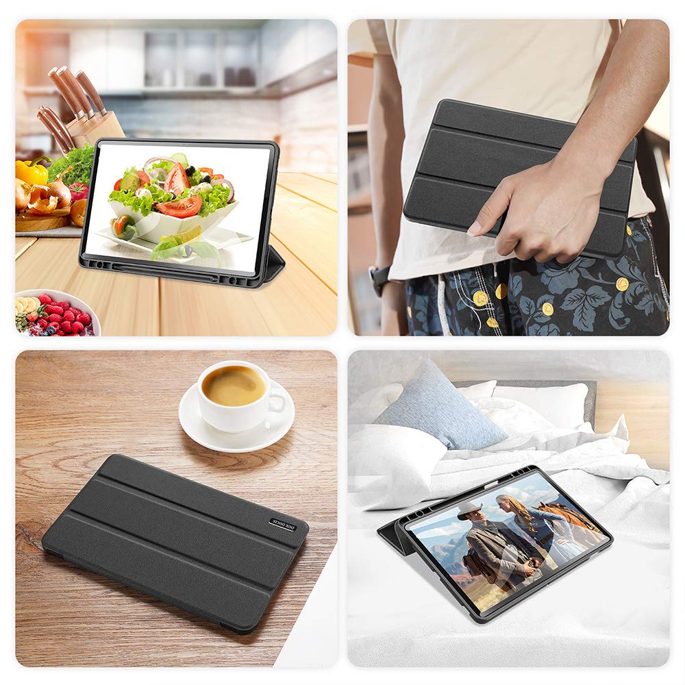 Dux Ducis Domo Series étui Tab S8+ S7 FE S7+ noir support