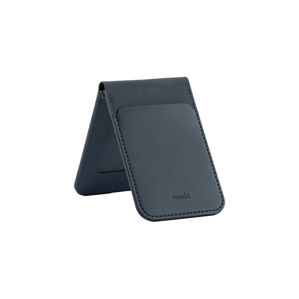 Moshi Accessories Magnetic Mirror Wallet Stand porte-cartes miroir et support Foggy Gray