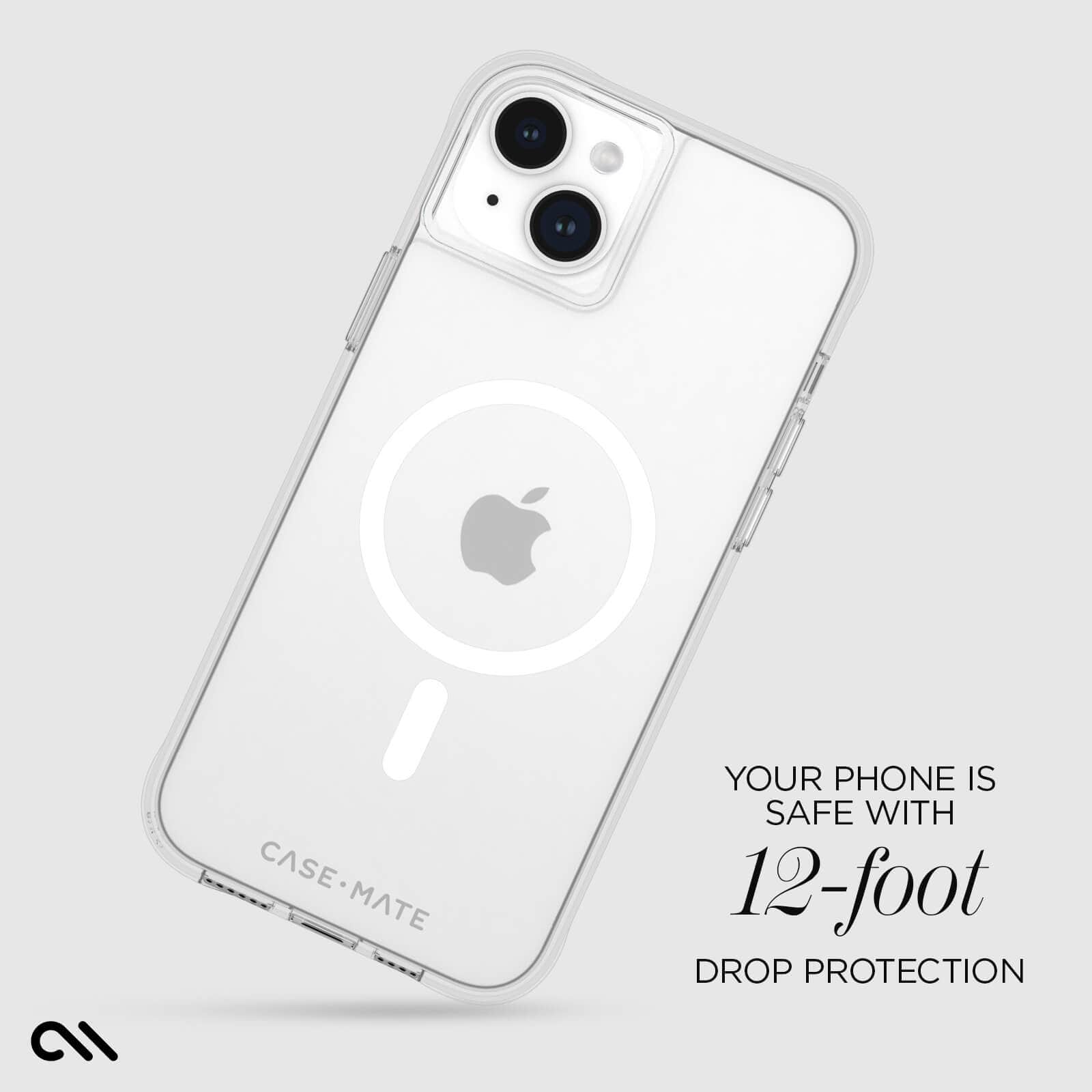 CASE-MATE Phone Cases Tough Clear MagSafe coque iPhone 15 Plus transparente antichoc