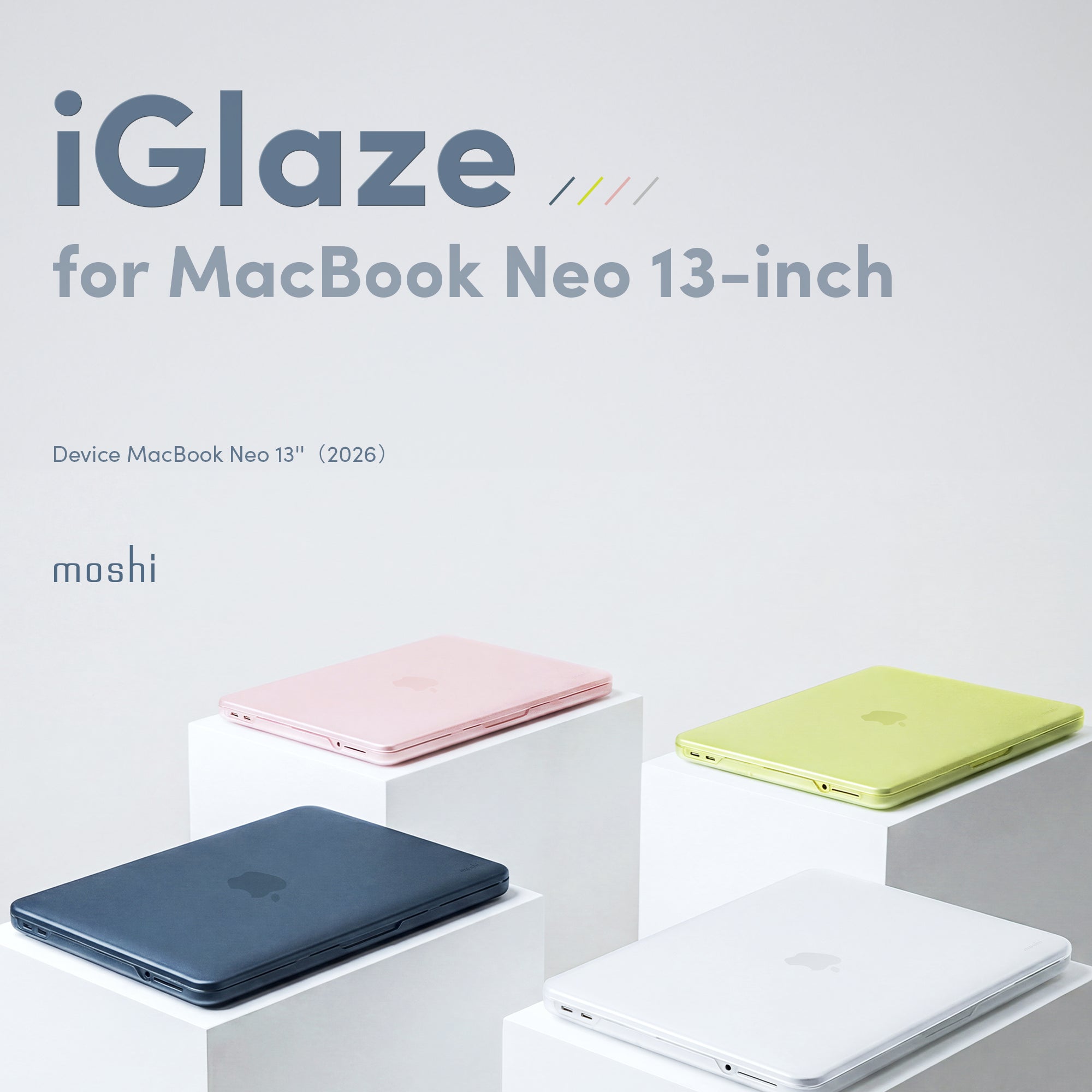 Moshi Cases iGlaze coque rigide MacBook Neo transparente