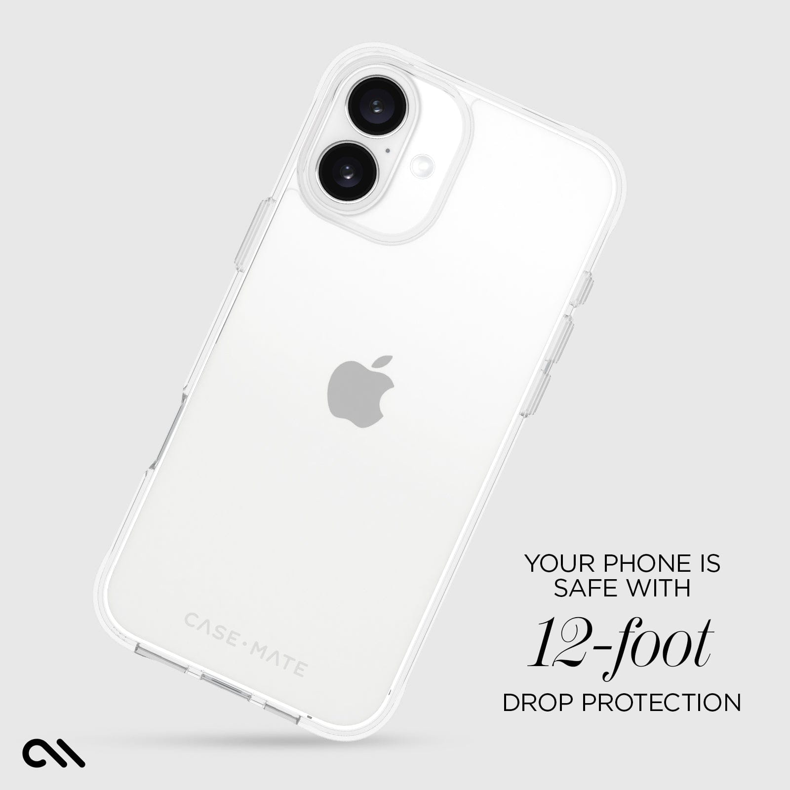 CASE-MATE Phone Cases Tough Clear coque iPhone 16 Plus transparente antichoc