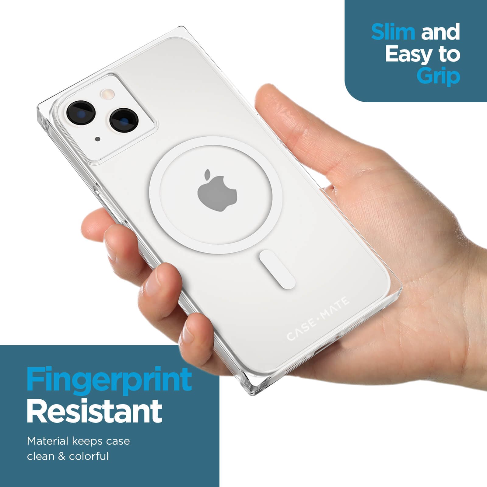 CASE-MATE BLOX Clear MagSafe iPhone 14 Plus coque transparente aimantée