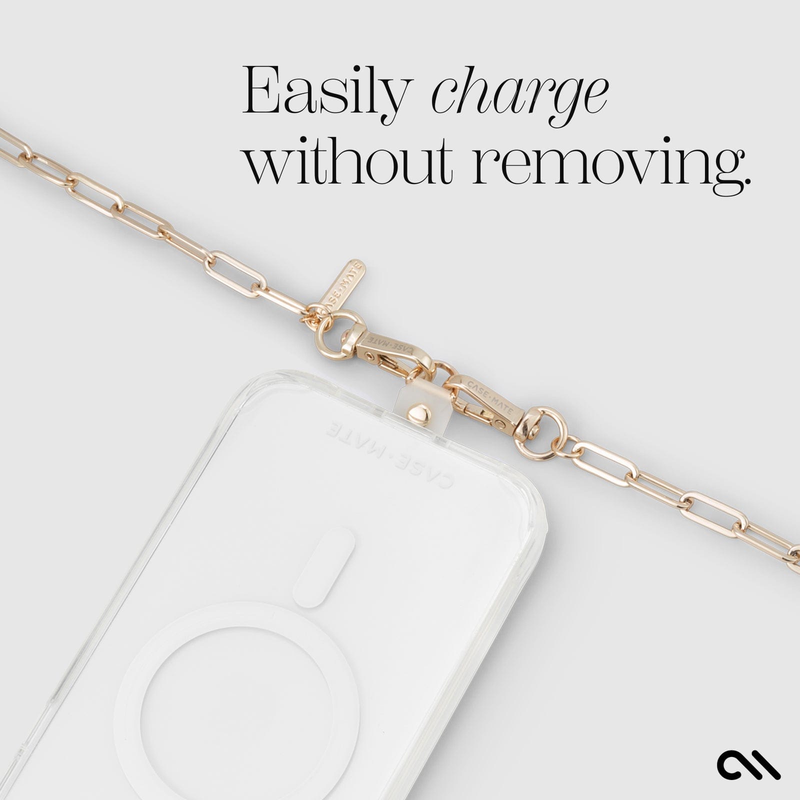 CASE-MATE Phone Accessories Gold Chain Phone Crossbody bandoulière dorée