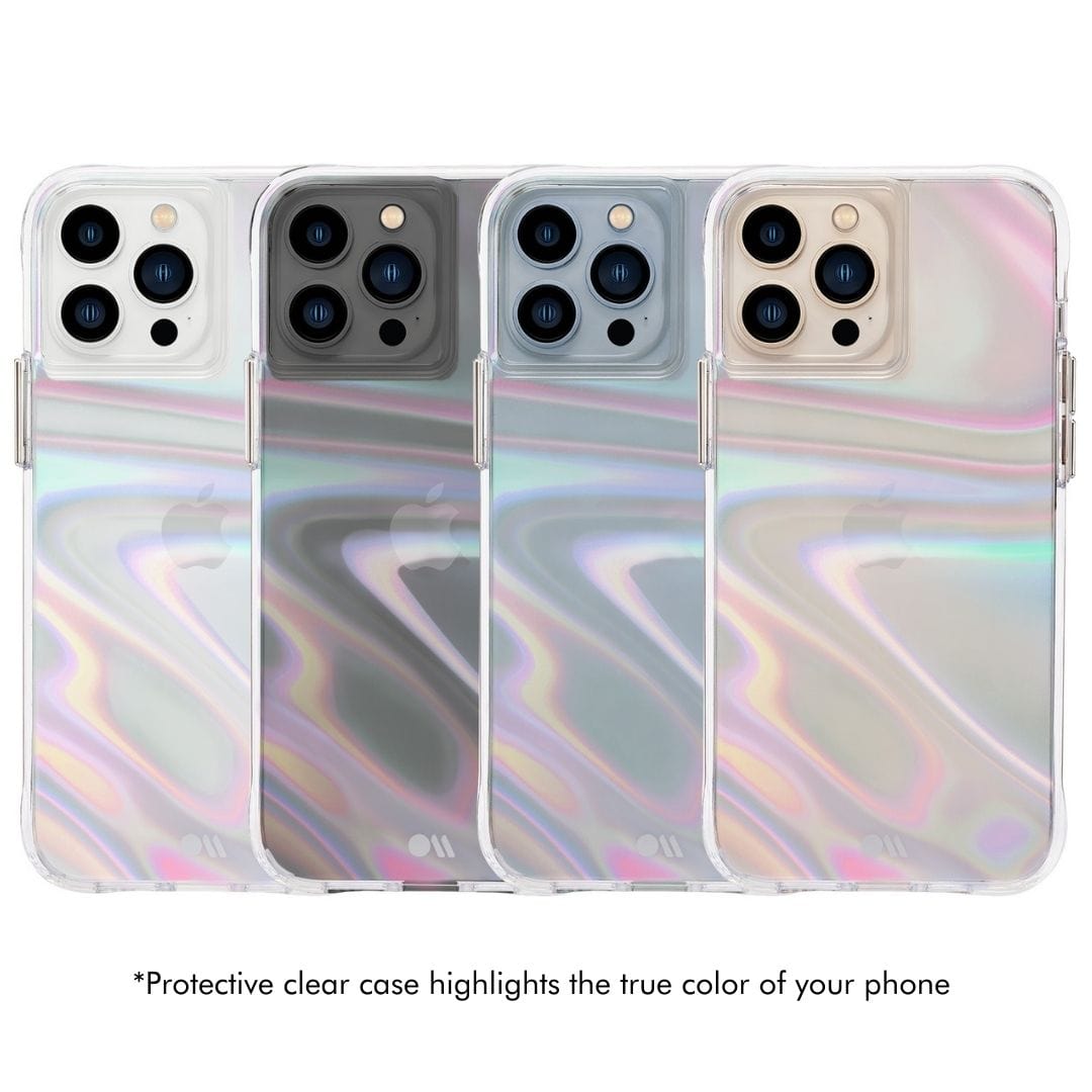 CASE-MATE Phone Cases Soap Bubble coque iPhone 13 Pro irisée