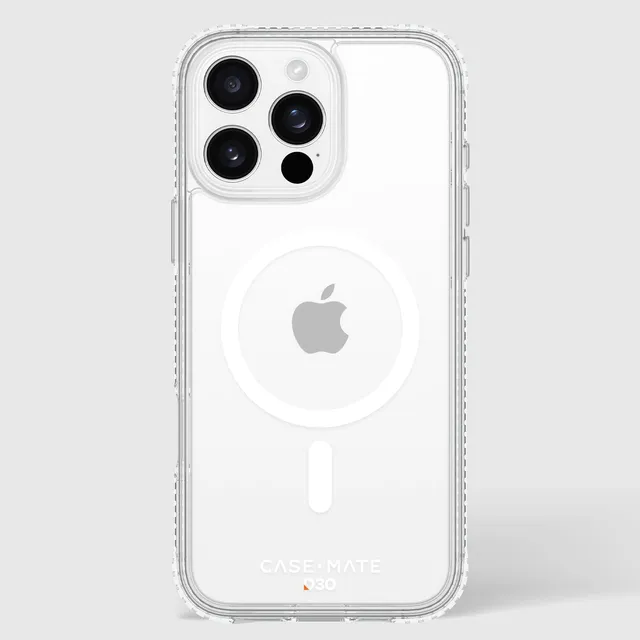 CASE-MATE Phone Cases Tough D3O® Clear MagSafe coque iPhone 16 Pro Max transparente antichoc