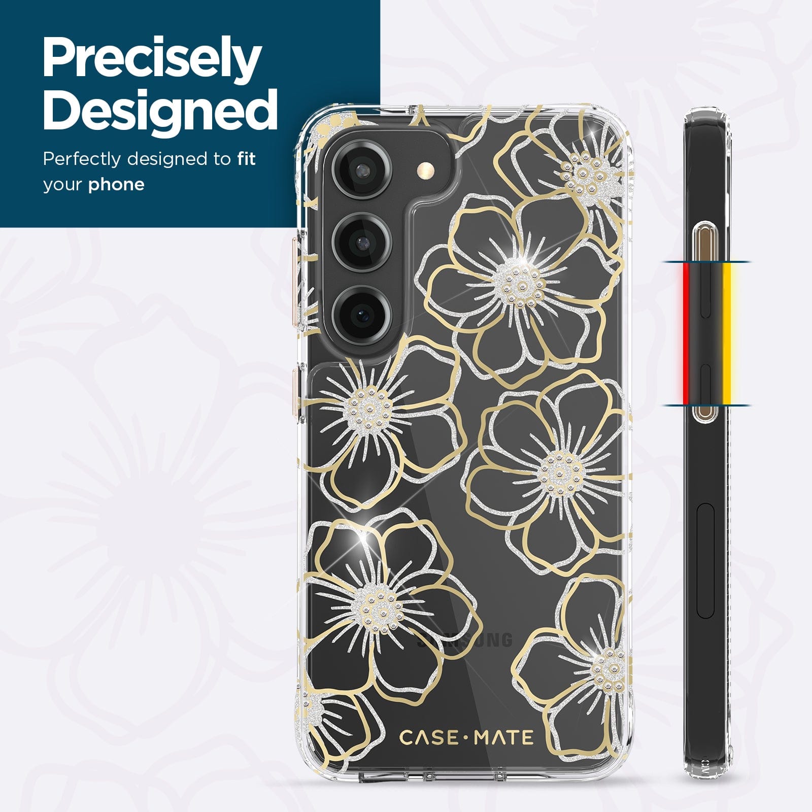 CASE-MATE Phone Cases Floral Gems coque Galaxy S23 Floral Gems antichoc